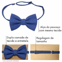 Gravata Borboleta Jeans - loja online