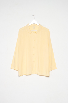 Blusa BEAU, Blusa camisera recta con mangas anchas y puños - comprar online