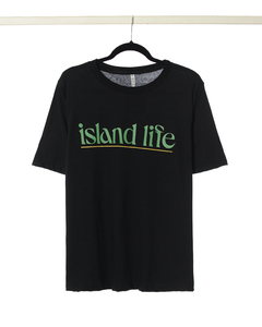 Remera ATRIA (Island life) // Remera manga corta de cuello redondo con estampa - tienda online