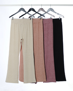 Calza ANELEY // Calza flare de lanilla con cintura elástica