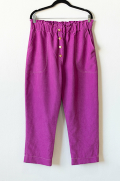 Pantalón CLARA, Pantalon recto terminado con pespunte a contratono en internet