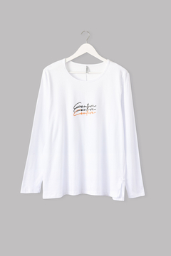 Remera BRIANA, manga larga ESTAMPA COUTURE - PROMO - comprar online
