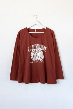 Remera MARIANNE, manga larga ESTAMPA CALM NATURE - PROMO