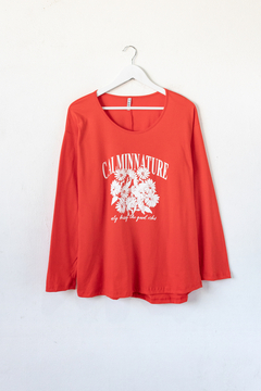 Remera MARIANNE, manga larga ESTAMPA CALM NATURE - PROMO - comprar online