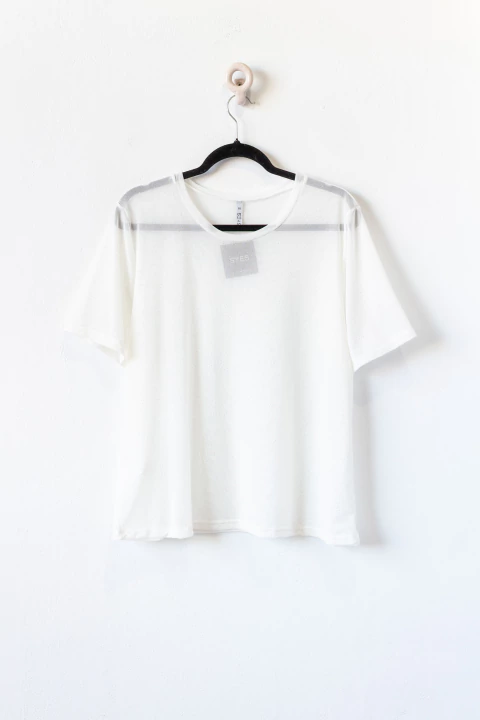 Remera ARIADNA, Remera microtul con glitter - comprar online