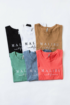 Remera CALIFORNIA, Remera bordado MALIBU CALIFORNIA - comprar online