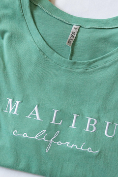 Remera CALIFORNIA, Remera bordado MALIBU CALIFORNIA en internet