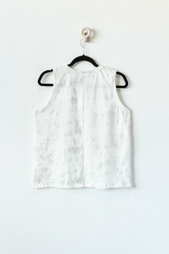 Musculosa MARY KATE, Musculosa con efecto foil plata en internet