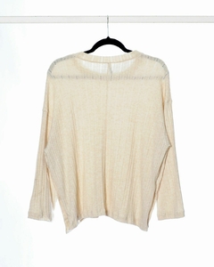 Sweater URANO de manga caída con cartera y botones a los laterales - comprar online