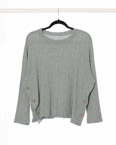 Sweater URANO de manga caída con cartera y botones a los laterales - tienda online
