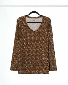 Remera EUNICE escote V manga larga
