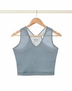 Top deportivo KALI con elástico en bajo busto - tienda online