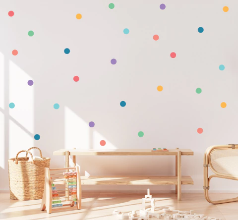 Vinilo dots multicolor