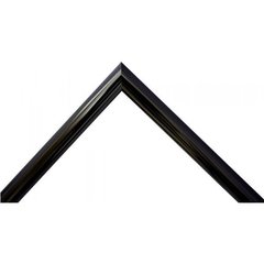 Moldura de Aluminio - Preto Brilhante - Feito Sob Medida
