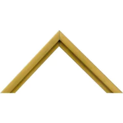 Moldura de Aluminio - Dourado Fosco - Quadros Decorativos