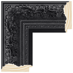 Moldura Entalhada de Madeira - Moldura Clássica Para Quadro Decorativo - comprar online