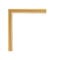Moldura de Madeira Para Tela - Moldura Canaleta Dourada - comprar online