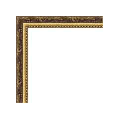 Moldura de Madeira Dourada Entalhada - Moldura Personalizada - Sob Medida - comprar online