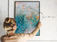 Quadro Personalizado com Acrílico Metacrilato - Escolha sua moldura e Impressão