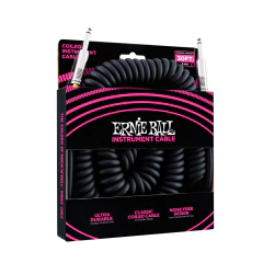 Ernie Ball 6044 - Cable Espiralado de 9 metros para instrumentos - plug 6.5 mono a plug 6.5 mono - comprar online