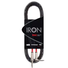 KWC KW221 - Serie IRON - Cable de 6 metros para instrumentos - plug angular 6.5 mono a plug 6.5 recto mono - comprar online