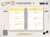 Planner Universitário - Organizador de Estudos - Pétalas de Anjo