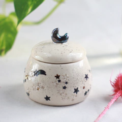 Contenedor de ceramica cofre alhajero ESPECIALES, varios modelos - Astral Objetos Cerámica
