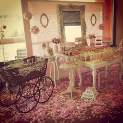 PICNIC VINTAGE. ESPEJOS, BICICLETA VINTAGE, MANIQUI . - LA MELANGE 