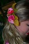 PRESILHA PARA OKTOBERFEST - PINK COM DOURADO
