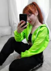 JAQUETA CORTA VENTO - VERDE NEON