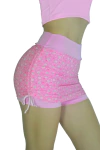 SHORT SAIA FRANZIDO NAS LATERAIS - FLORZINHA