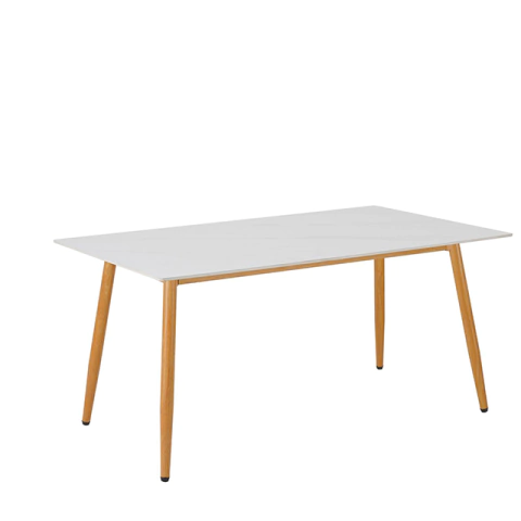 Mesa Gaia Calacatta Blanco Brillante Base Natural 160 - DT121WH-NT160 en internet