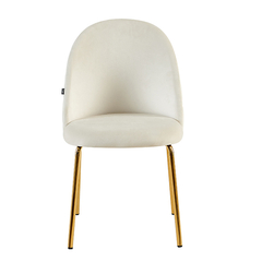 Silla Nova Beige Pana Base Dorada - S22A/BE-N-D en internet