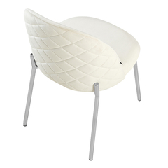 Imagen de Silla Nova Beige Pana Base Cromo - S22A/BE-N-CR