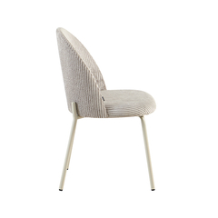 Silla Nova Gris Perla Corderoy Base Capuccino - S22A/GPE-CA - TRIBECA