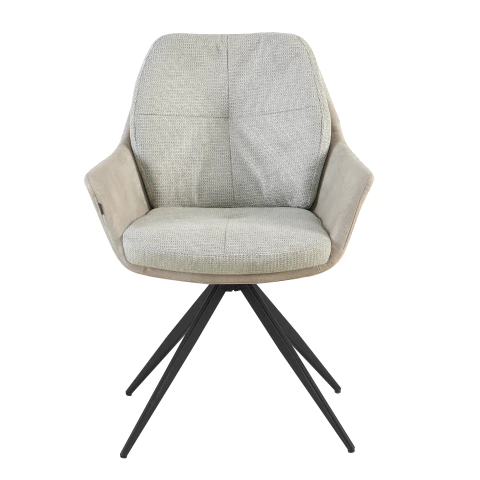 Imagen de Sillón Brikel Gris Claro Base Negra - S23A/GC-N