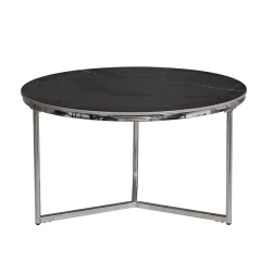 Set Nihau Neolith Negro Base Cromo - CT2525/BK-CR - TRIBECA