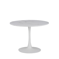Mesa Ronda Tapa Calacata Base Blanca 120 - DT2607WH120 en internet