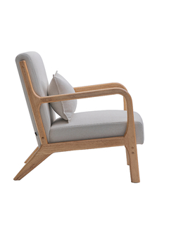 Sillón Alba Natural Chenille c/ Gris Claro - SHNG-02/NTOW - TRIBECA