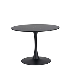 Mesa Ronda Tapa Negra Base Negra 120 - DT2607BK120 en internet