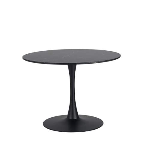 Mesa Ronda Tapa Negra Base Negra 120 - DT2607BK120 en internet