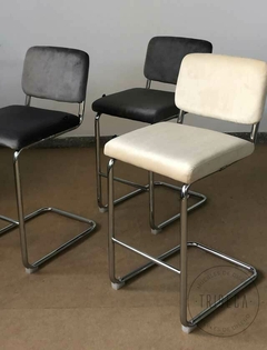 Banqueta Cesca Pana Beige Base Cromo - BQCSK/BE - tienda online