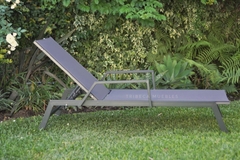 Reposera Krabi c/Apoyabrazos x2 Dark Grey - 891821/GO en internet