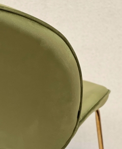 Silla Beetle Verde Claro Base Dorada - S-28/VC - tienda online