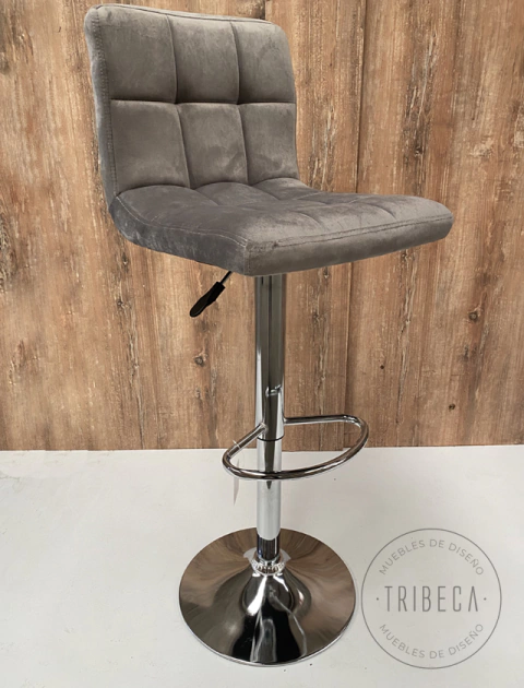 Banqueta Capitone Pana Gris Claro - RT-1055/GC - comprar online