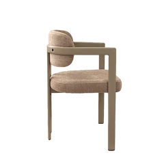Silla Caneda Taupe Base Capuccino - DC1125TA/CA - TRIBECA