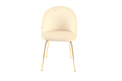 Imagen de Silla Sybil Beige Base Dorada DC608BE