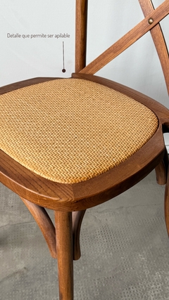 Silla Cross Apilable Walnut - A574WNT - TRIBECA