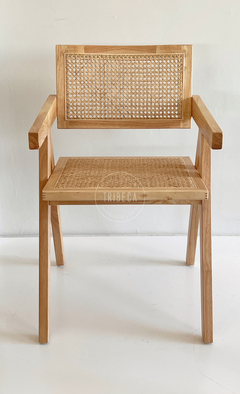 Imagen de Silla Jeanneret Natural c/Apoyabrazos - K692A/NT