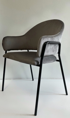 Silla Volta Gris Claro Base Negra - DC330GC - comprar online